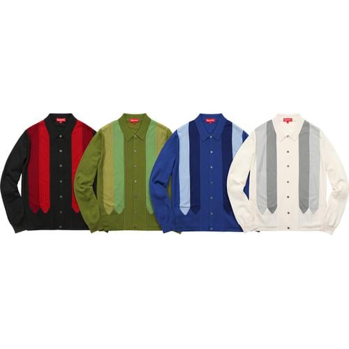 Supreme striped polo sweater online