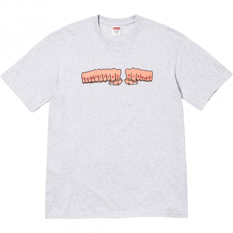 Toy Machine Fist Tee White White Ｍ