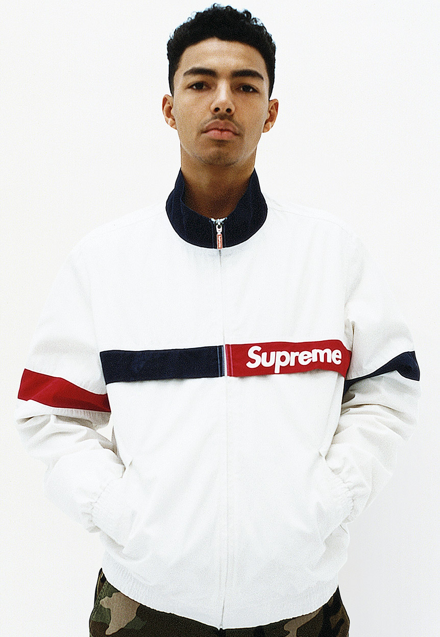 supreme lookbook 2023 white coat asymmetrical zipper｜TikTok Search