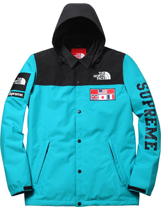 the north face supreme world map jacket