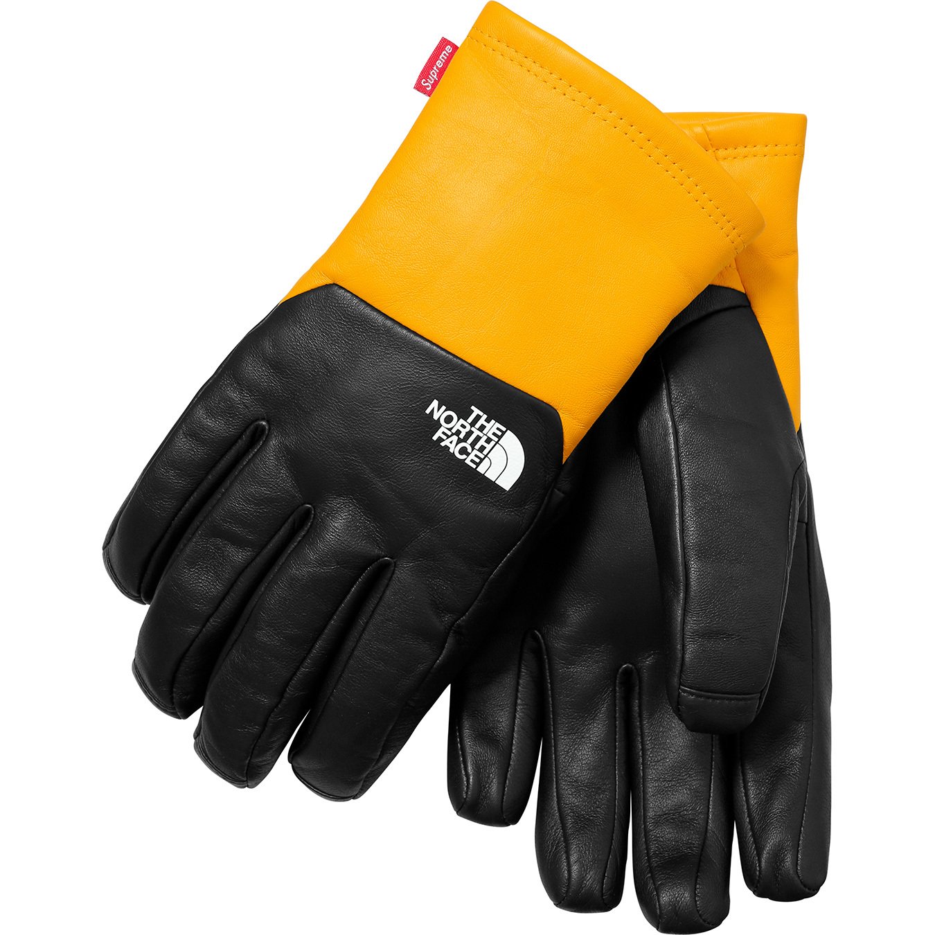Supreme Archive Supreme®/The North Face® Leather Gloves Yellow