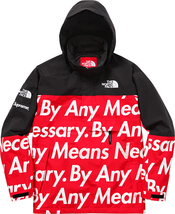 Supreme TNF By Any Means Necessary Mountain Jacket, Men's Fashion, Coats,  Jackets and Outerwear on Carousell