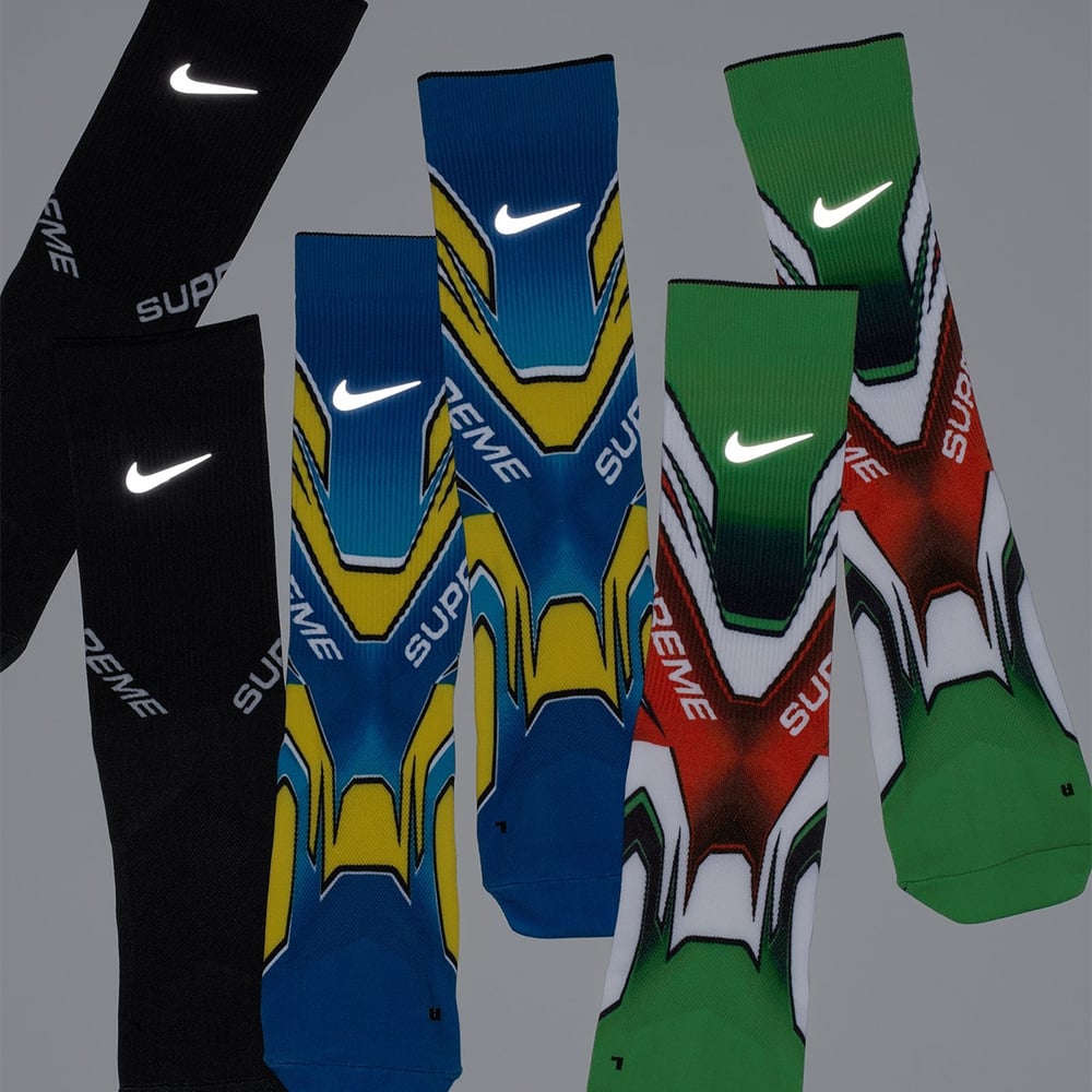 Details on Supreme Nike Crew Socks Supreme/Nike Spark Crew Sock_1725273902142.jpg from fall winter
                                                    2024 (Price is $20)