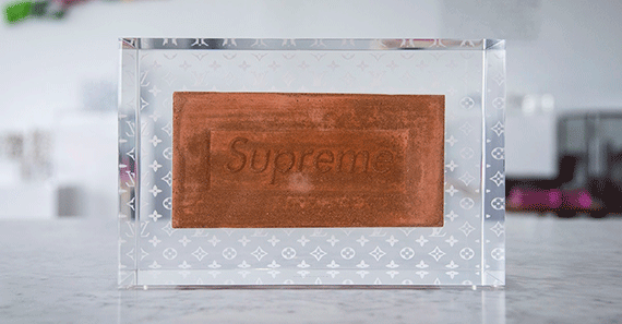 News The Infamous Supreme Brick Gets Encased in a Louis Vuitton Cube