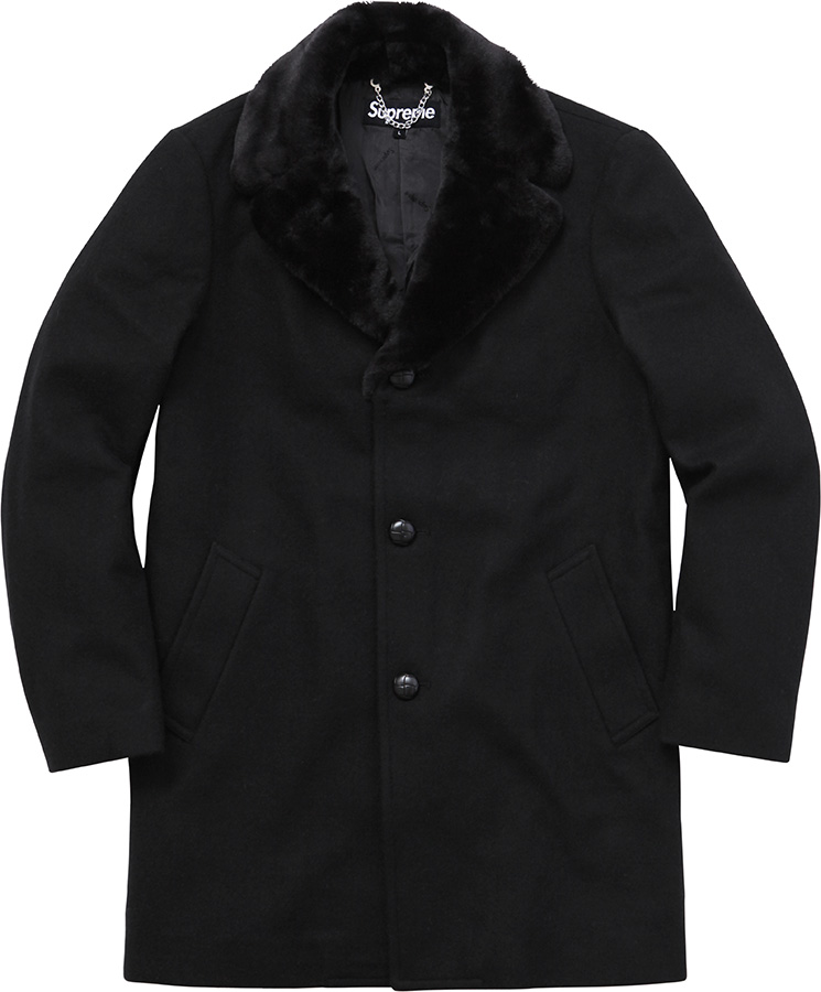 Fur Collar Tweed Coat - fall winter 2015 - Supreme