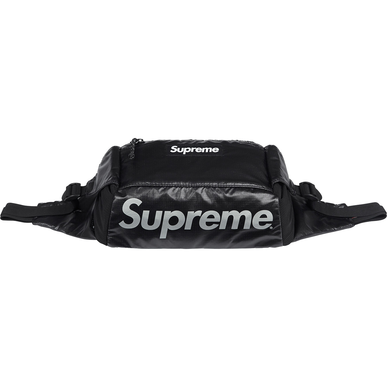 Supreme 2017 100D Cordura 4L Waist Bag Shiny Ripstop Black CK051