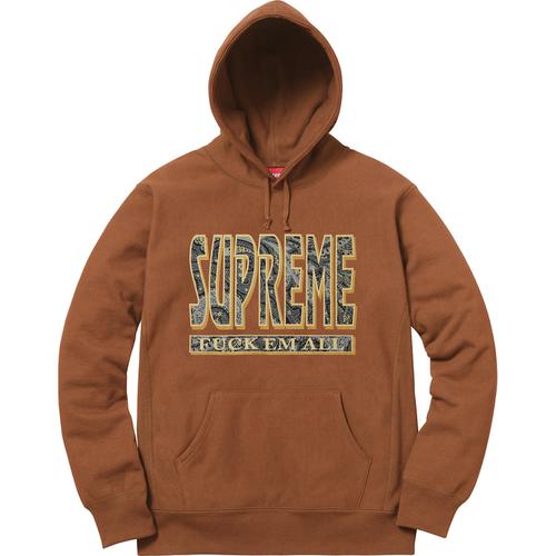Details on Paisley Fuck Em All Hooded Sweatshirt None from fall winter
                                                    2017 (Price is $148)