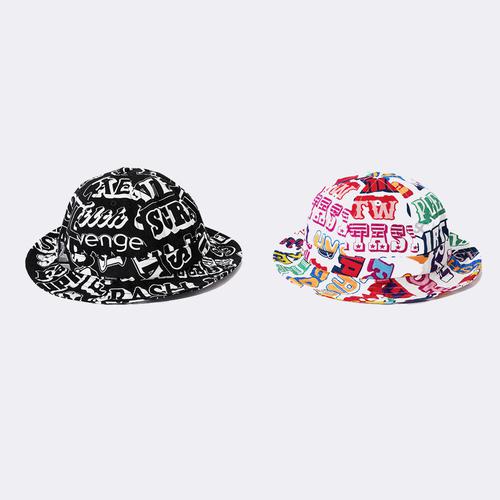 Supreme Supreme HYSTERIC GLAMOUR Text Bell Hat released during fall winter 17 season