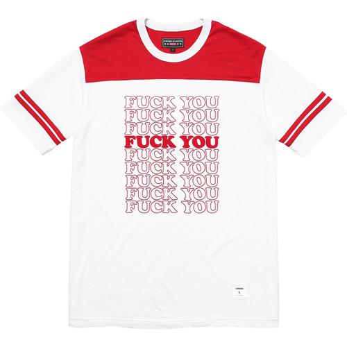 Details on Supreme HYSTERIC GLAMOUR Fuck You Football Tee None from fall winter
                                                    2017 (Price is $88)