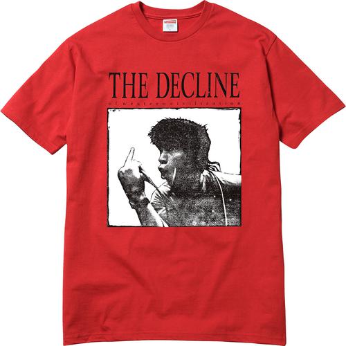 Supreme Decline of Western Civilization Tee released during fall winter 17 season