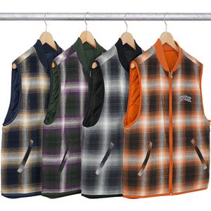 Reversible Shadow Plaid Vest - fall winter 2017 - Supreme