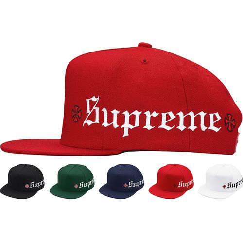 Supreme Supreme Independent Old English 5-Panel released during fall winter 17 season