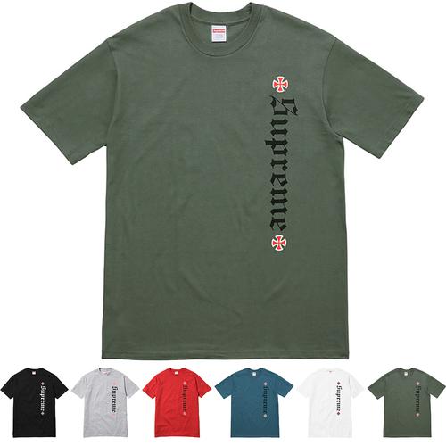 Details on Supreme Independent Old English Tee from fall winter
                                            2017 (Price is $44)