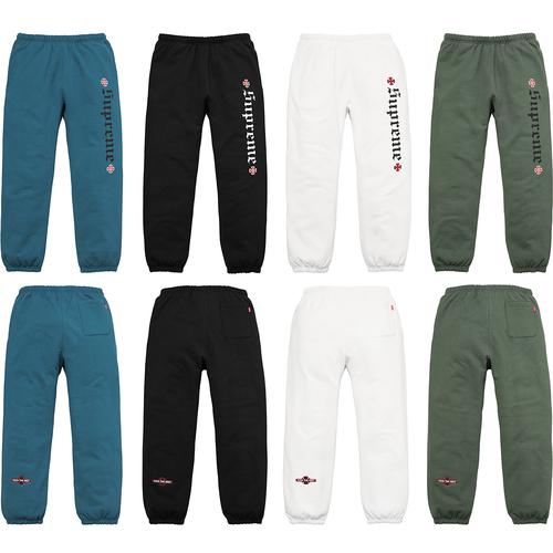 Supreme Supreme Independent Fuck The Rest Sweatpant released during fall winter 17 season