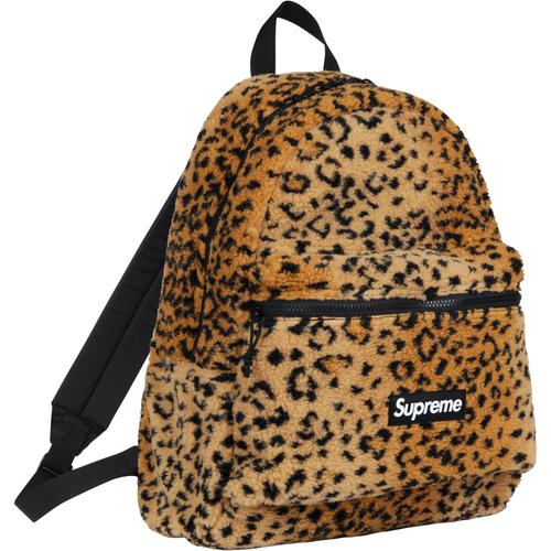 Leopard Fleece Backpack - fall winter 2017 - Supreme