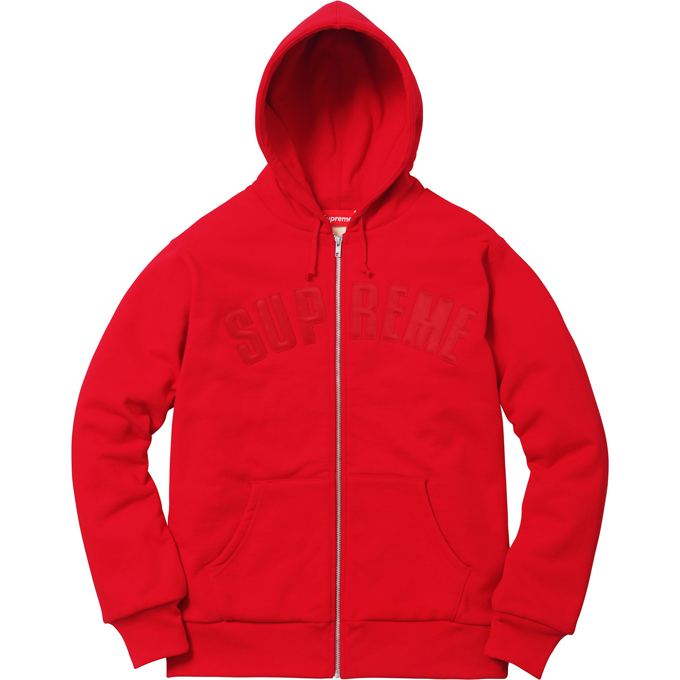supreme arc logo thermal zip up hoodie 2008 Heather Grey XLarge