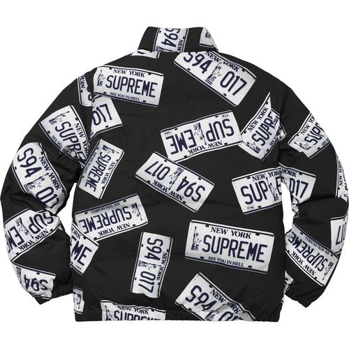 License Plate Puffy Jacket - fall winter 2017 - Supreme