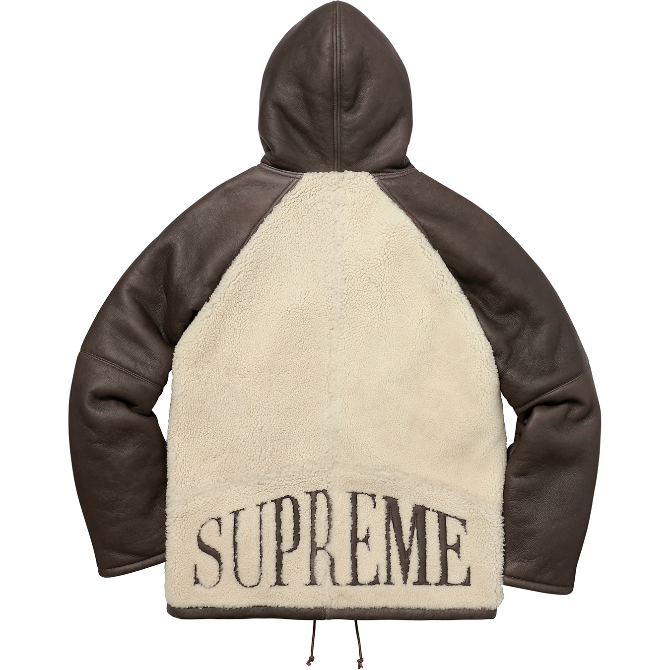 Supreme Reversed Shearling Hooded Jacket