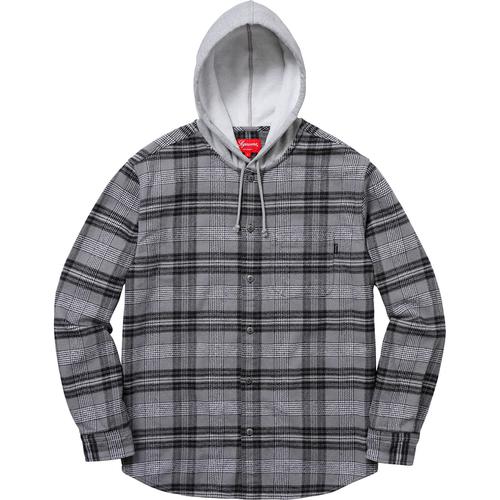 Details on Hooded Plaid Flannel Shirt None from spring summer
                                                    2018 (Price is $128)