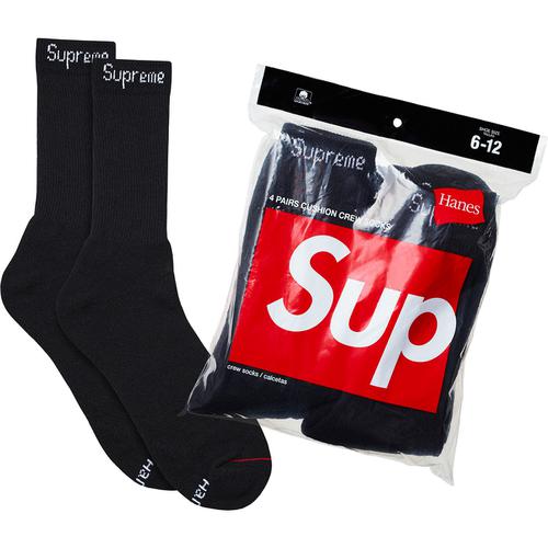 Details on Supreme Hanes Crew Socks (4 Pack) None from spring summer
                                                    2018 (Price is $20)