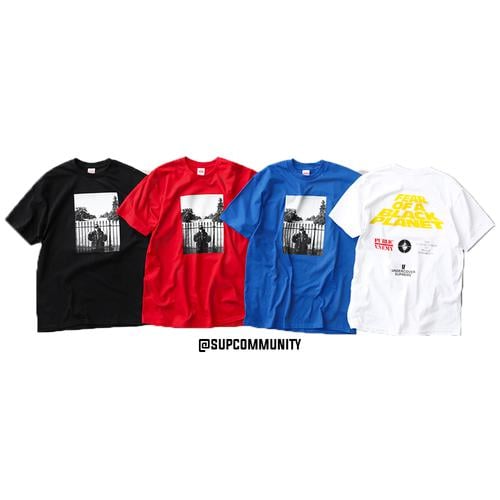 Supreme Supreme UNDERCOVER Public Enemy White House Tee released during spring summer 18 season