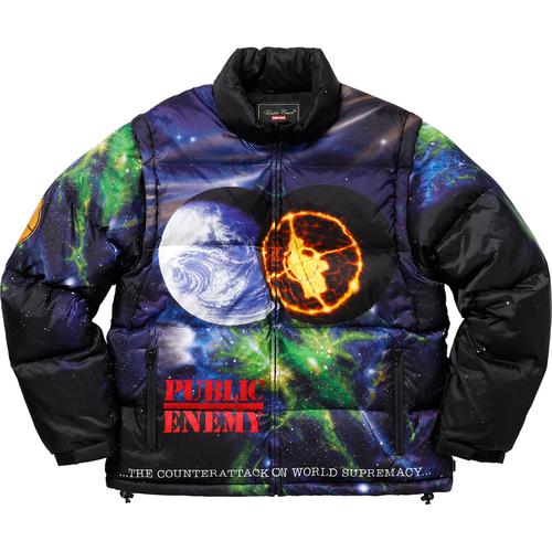 Details on Supreme UNDERCOVER Public Enemy Puffy Jacket from spring summer
                                            2018 (Price is $398)
