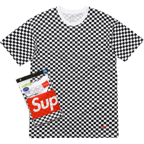 Supreme Supreme Hanes Checker Tagless Tees (2 Pack) released during spring summer 18 season
