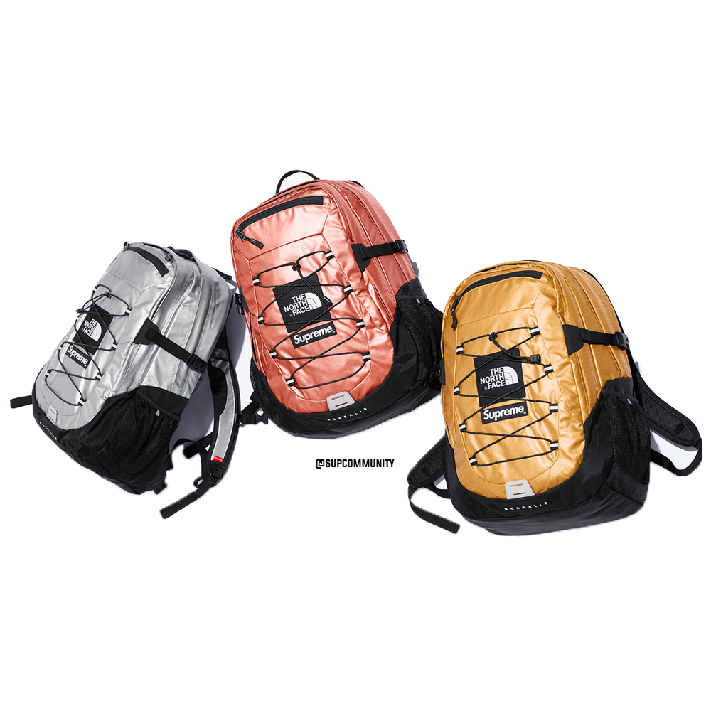 north face metallic backpack