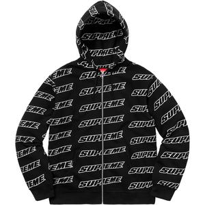 Repeat Zip Up Hooded Sweatshirt - spring summer 2018 - Supreme