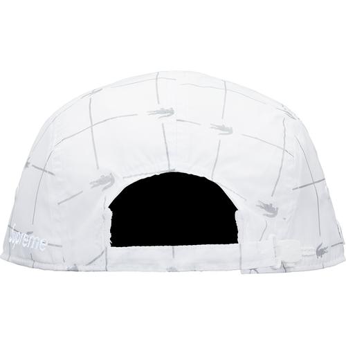 Details on Supreme LACOSTE Reflective Grid Nylon Camp Cap None from spring summer
                                                    2018 (Price is $58)