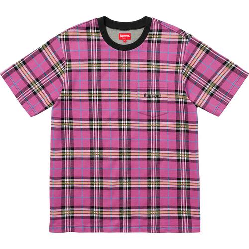 Details on Jacquard Tartan Plaid Pocket Tee None from spring summer
                                                    2018 (Price is $98)
