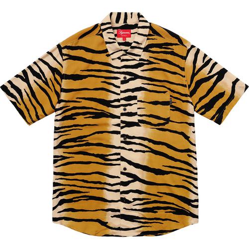 Details on Tiger Stripe Rayon Shirt None from spring summer
                                                    2018 (Price is $128)