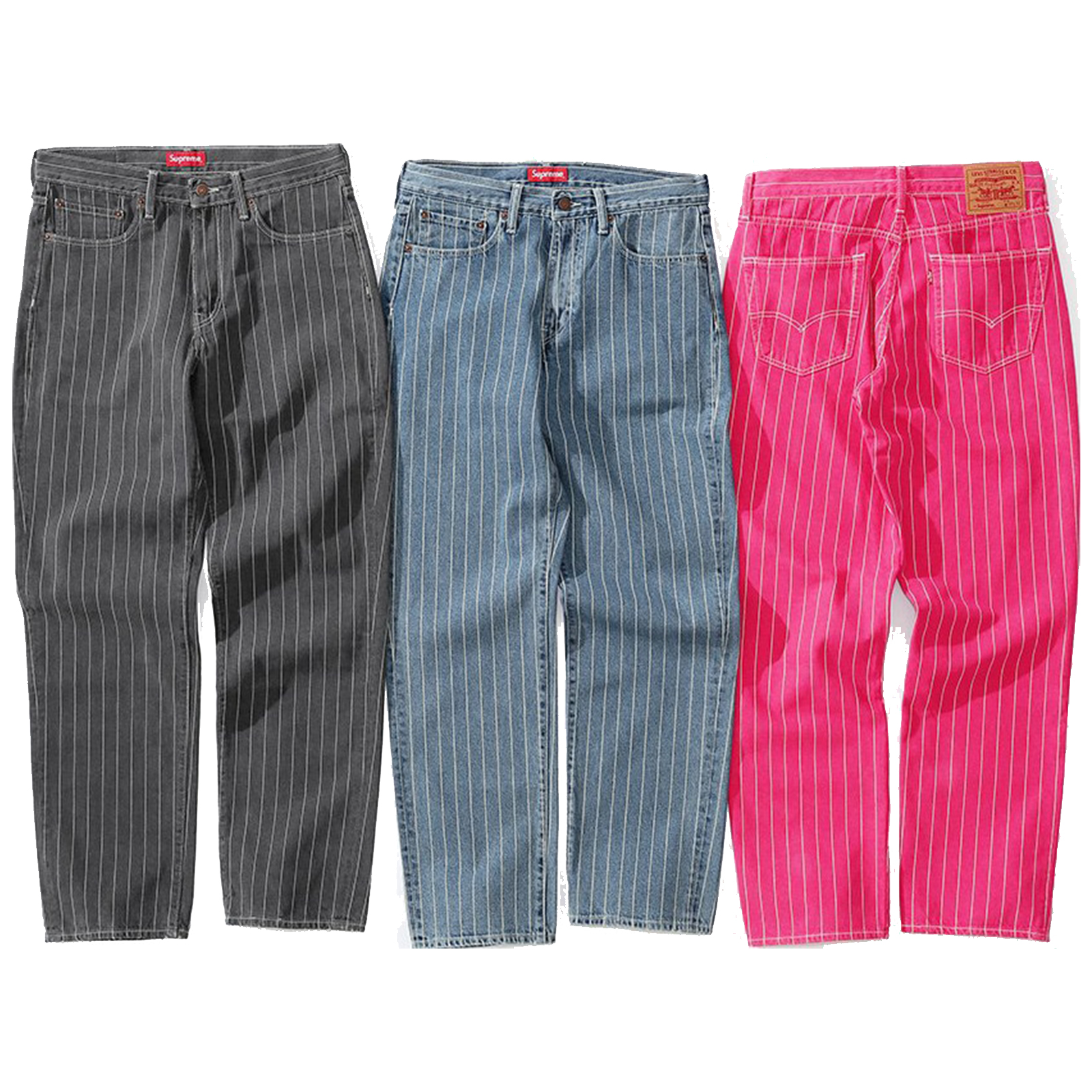's pinstripe jeans , Off 63%,