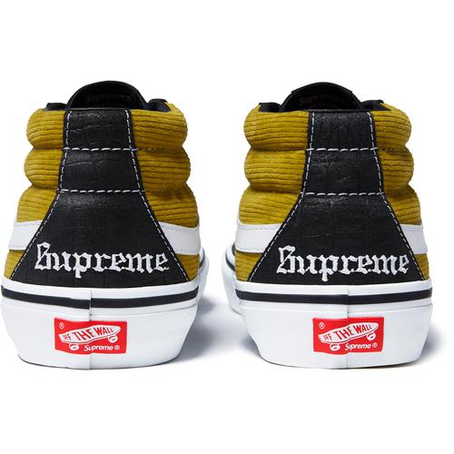 Details on Supreme Vans Crocodile Corduroy Sk8-Mid None from spring summer
                                                    2018 (Price is $110)