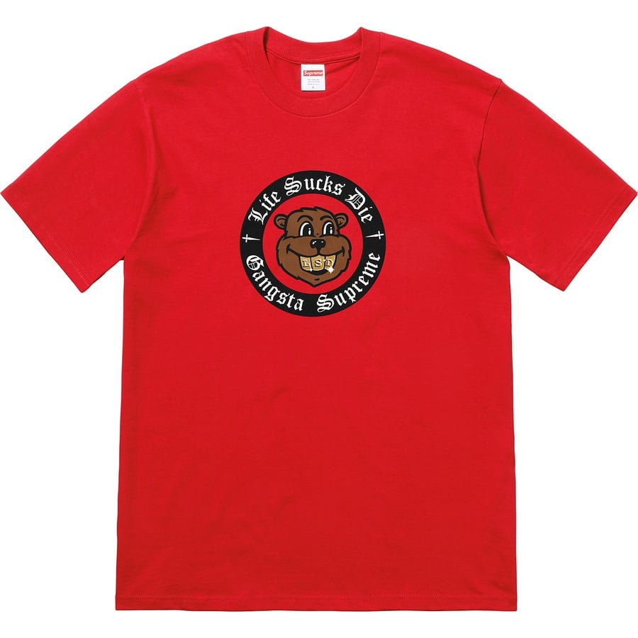 Details on Life Sucks Die Tee Red from fall winter
                                                    2018 (Price is $36)