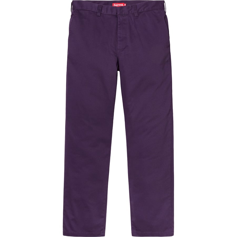 Details on Work Pant Purple from fall winter
                                                    2018 (Price is $118)