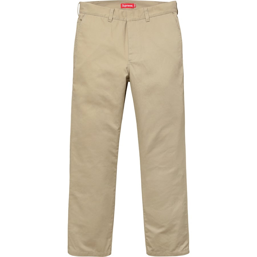 Details on Work Pant Khaki from fall winter
                                                    2018 (Price is $118)