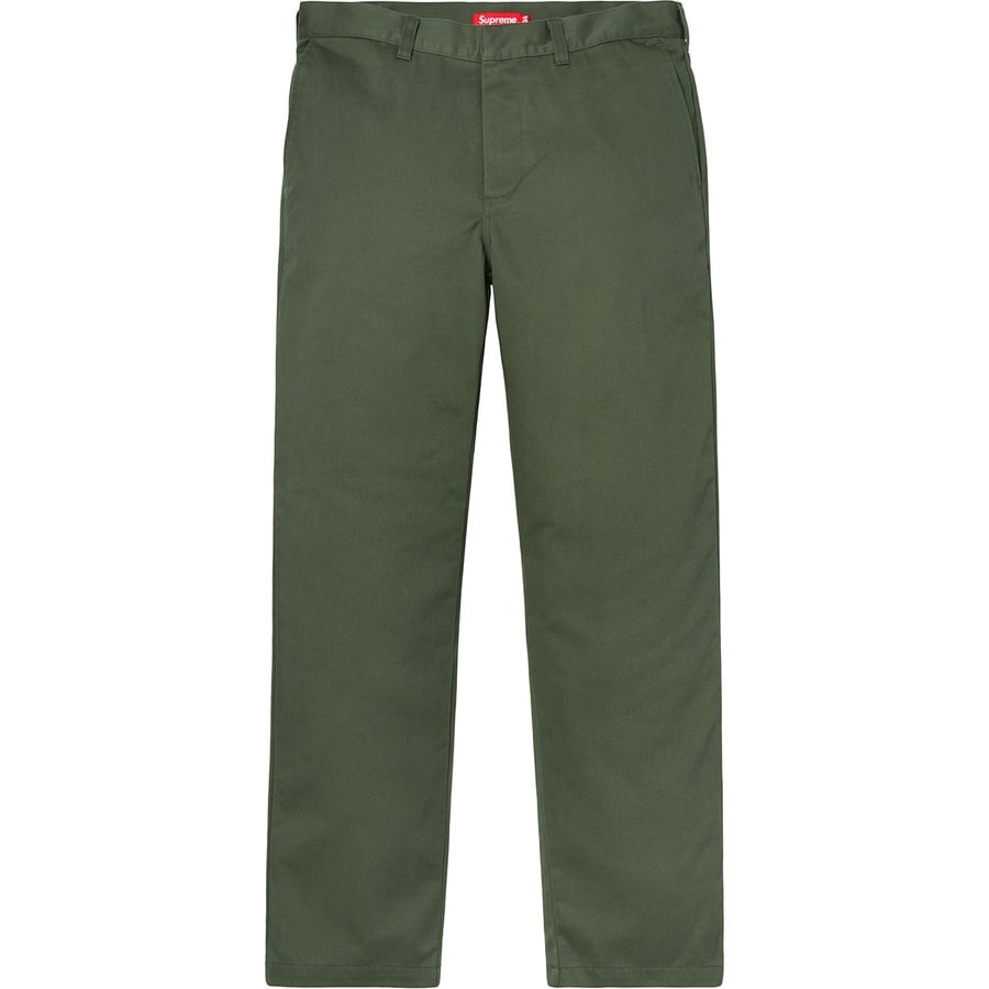 Details on Work Pant Green from fall winter
                                                    2018 (Price is $118)