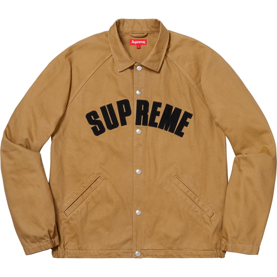 Details on Snap Front Twill Jacket Light Gold from fall winter
                                                    2018 (Price is $178)