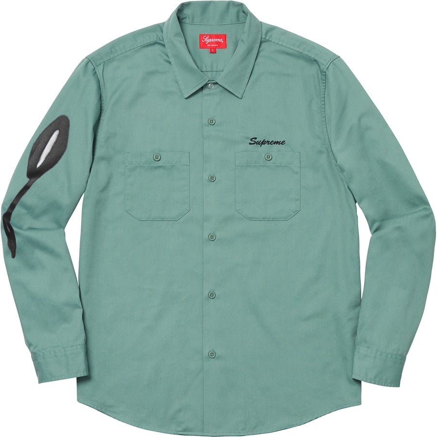 Details on Rose L S Work Shirt Dusty Green from fall winter
                                                    2018 (Price is $128)
