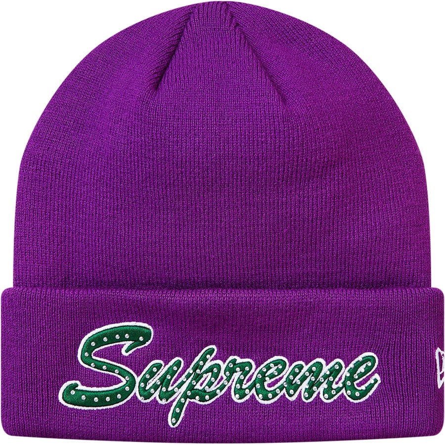 Details on New Era Script Beanie Purple from fall winter
                                                    2018 (Price is $38)