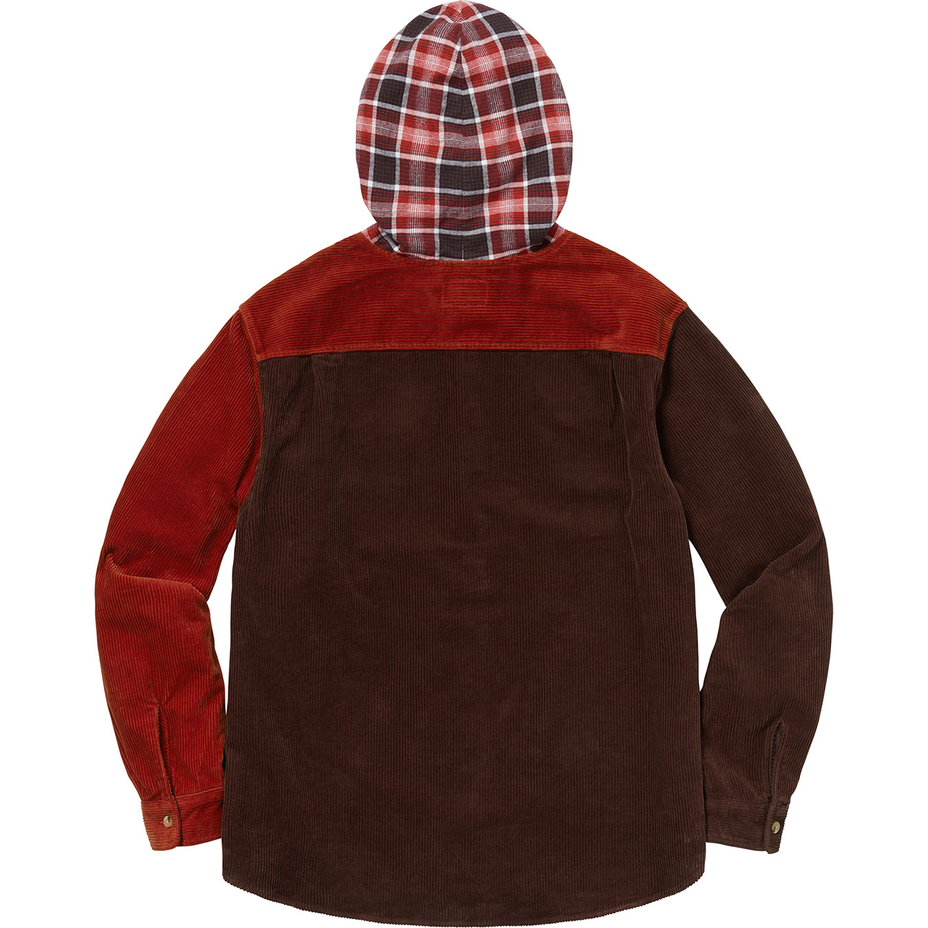Hooded Color Blocked Corduroy Shirt - fall winter 2018 - Supreme