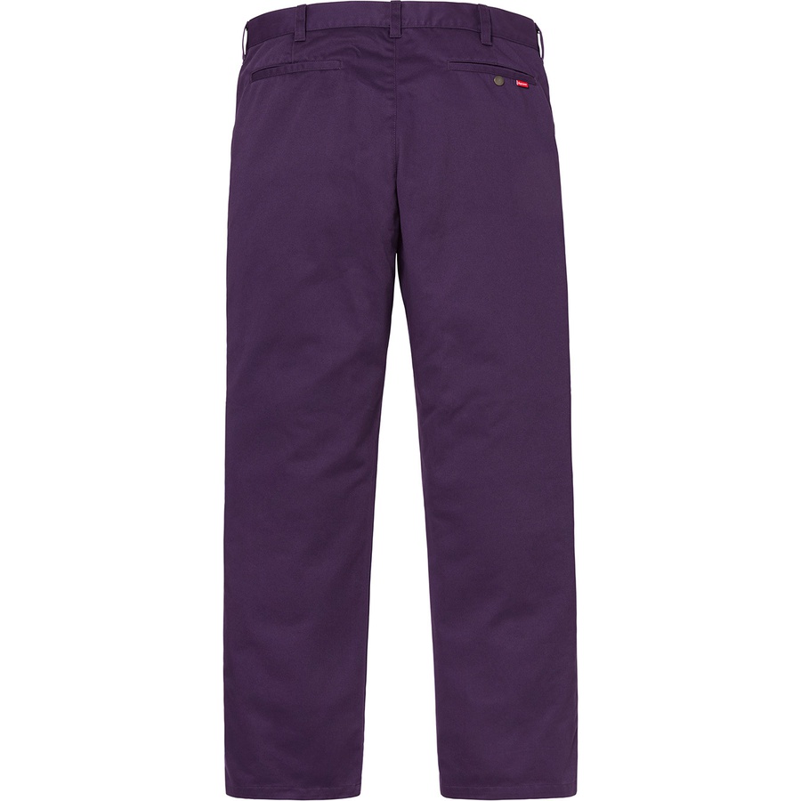 Details on Work Pant Purple from fall winter
                                                    2018 (Price is $118)
