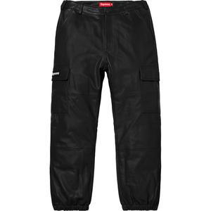 supreme leather cargo pants