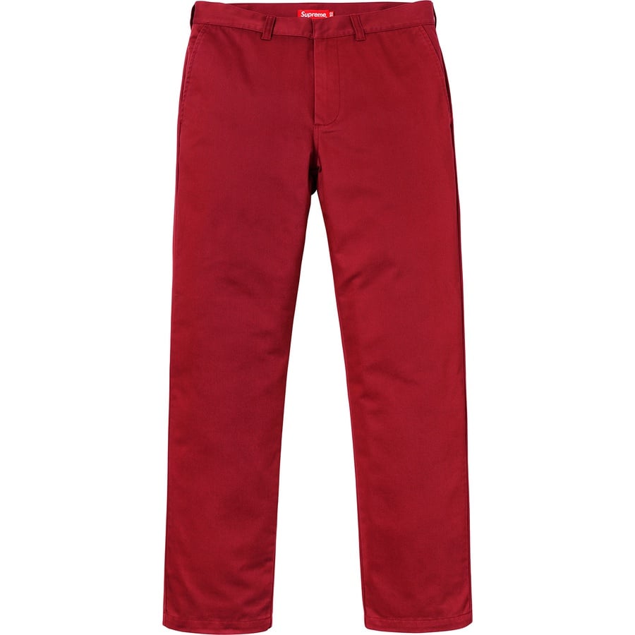 Details on Work Pant Red from fall winter
                                                    2018 (Price is $118)