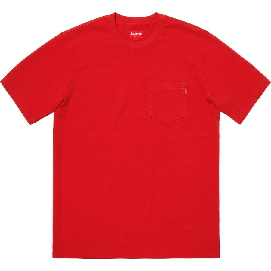 Details on S S Pocket Tee Red from fall winter
                                                    2018 (Price is $62)