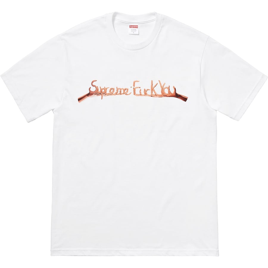 Details on Fuck You Tee White from fall winter
                                                    2018 (Price is $36)