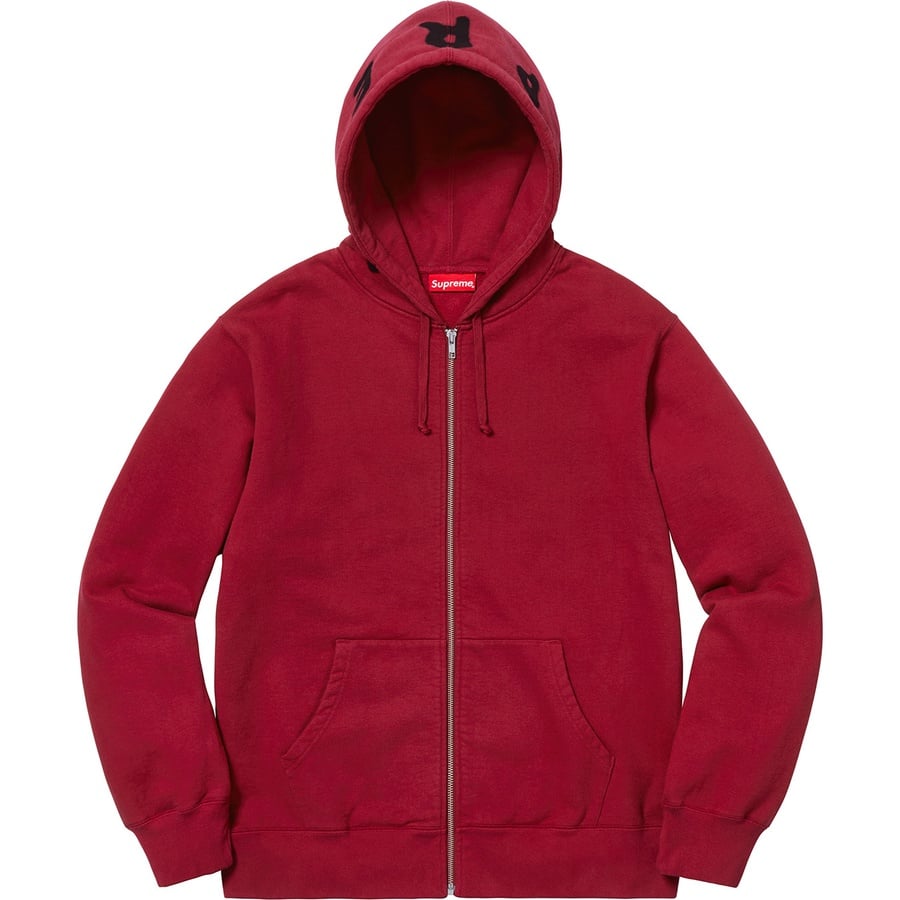 Details on Bone Zip Up Sweatshirt Cardinal from fall winter
                                                    2018 (Price is $168)