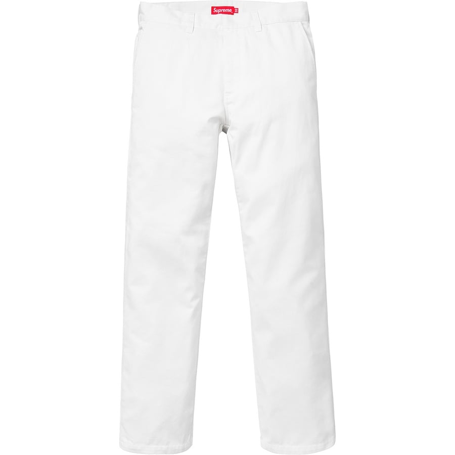Details on Work Pant White from fall winter
                                                    2018 (Price is $118)