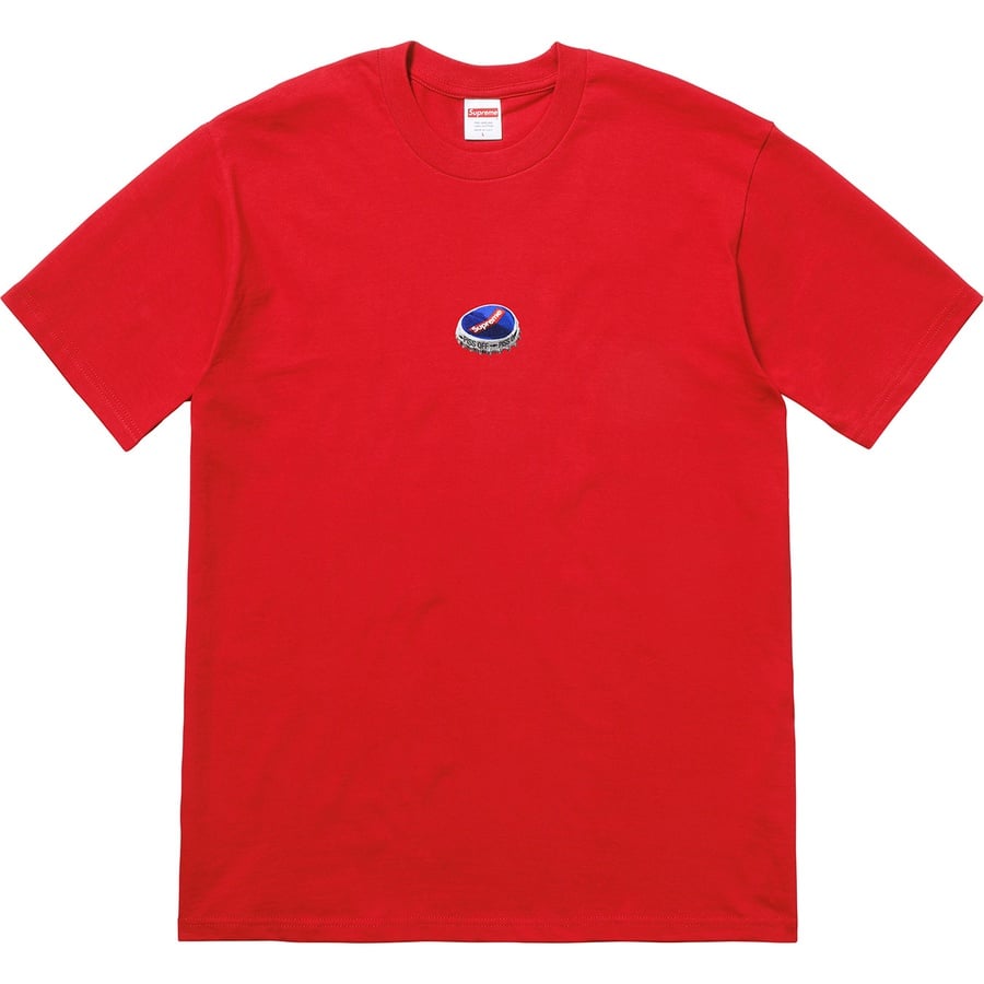 Details on Bottle Cap Tee Red from fall winter
                                                    2018 (Price is $36)